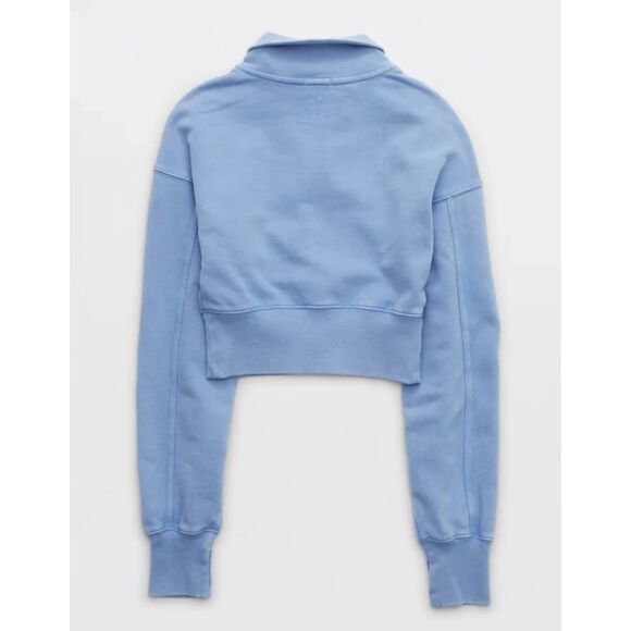 OFFLINE By Aerie Throw-Back Corset Cropped Quarter Zip - Picture 2 of 8